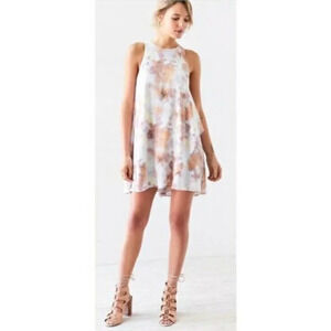 UO Silence + Noise Tie Dye Swing Dress Size Small Rayon Mini Lined Women’s